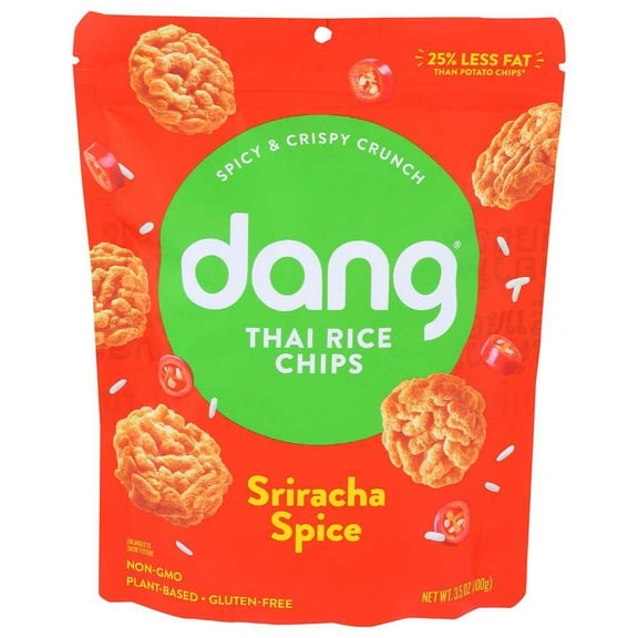 Dang Sriracha Spice Sticky Thai Rice Chips, 3.50 Ounce -- 12 per Case.