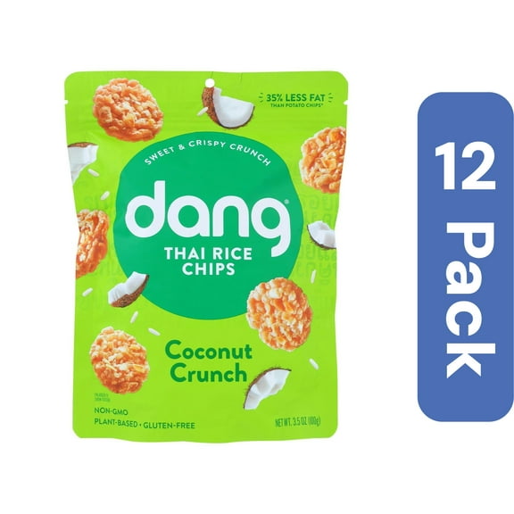 Dang Thai Chips Coconut Crunch 3.5 oz (Pack Of 12)