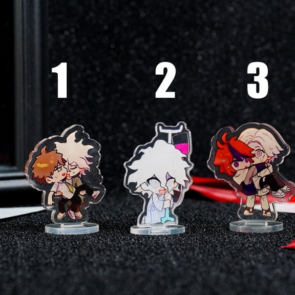 Danganronpa 5cm Mini Acrylic Standee Set | Cute Chibi Nagito Komaeda Desk Display & Collectible Gift