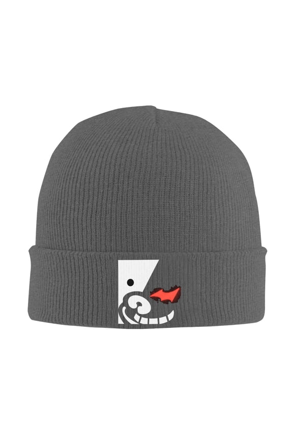 Danganronpa Beanie Hat Winter Warm Knit Cuffed Cap For Women Men Deep Heather
