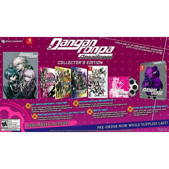 Danganronpa Decadence Collector's Edition - Nintendo Switch [Spike Chunsoft] NEW