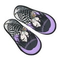 thumbnail image 1 of Danganronpa Kokichi Oma Furry Slippers For Men Women Fuzzy House Slippers Winter Anti-Slip Indoor And Outdoor Slip On Shoes Large, 1 of 8