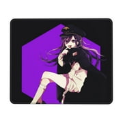 Danganronpa Kokichi Oma Mouse Pad,Small Gaming Mousepad,Non-Slip Rubber Base And Stitched Edges Desk Mat For Computer Home Office Work And Study 7 X 8.6 In