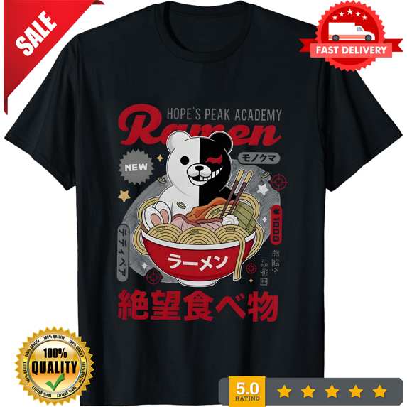Danganronpa anime t shirt, Hopes Peak Academy Ramen,Game Anime lot, LIMITED EDITION-TH74761