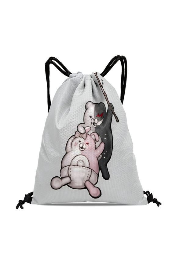 Danganronpa pattern with drawstring pocket 15.7 * 17.7 inches comfortable fabric fashionable and practical showcasing style