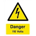 thumbnail image 1 of Danger 110 Volts Electrical Sign Safety & Warning Signs Metal Sign Tin Sign 8x12 Inch - Caution Safety Warning Security Signs Indoor & Outdoor Signs for Home, Office, Work, 1 of 5