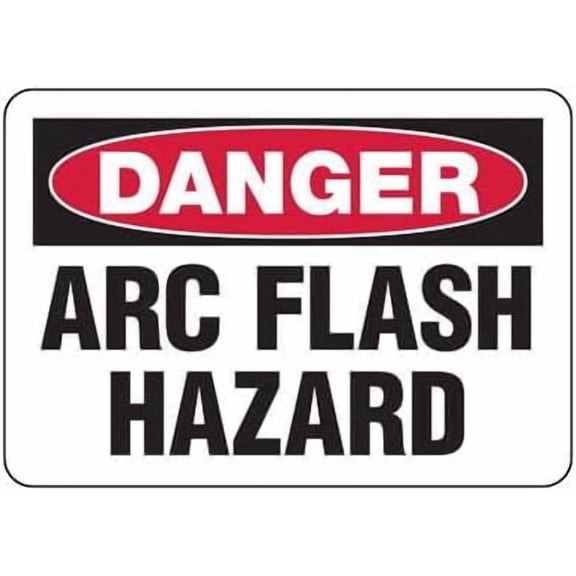 Danger - Arc Flash Hazard Safety & Compliance - & ANSI Compliant Electrical, Arc Flash & Lock-Out Metal Tin Sign - 8x12 Inch