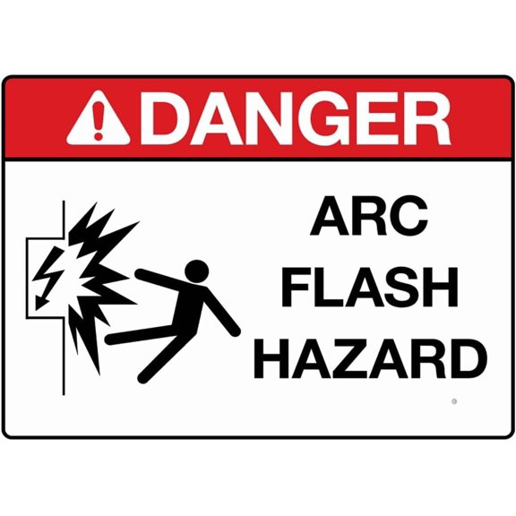 Danger Arc Flash Hazard Sign 8X12 Inch Rust Free Aluminum,Uv Ink Printing,Indoor Or Outdoor Use Wall Decor Metal Tin Sign
