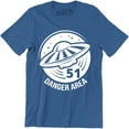 thumbnail image 1 of Danger Area 51 Aliens UFO Fit Flying Saucer Funny Sign Symbol Men's T-Shirt, 1 of 4