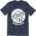 thumbnail image 1 of Danger Area 51 Aliens UFO Fit Flying Saucer Funny Sign Symbol Men's T-Shirt, 1 of 4