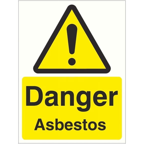 Danger Asbestos Warning Sign Safety Signs, Hazard Signs, Asbestos Signs, Danger Signs, Construction Warning Signs Metal Sign Danger Warning Notice Safety Tin Sign 12x16 Inch