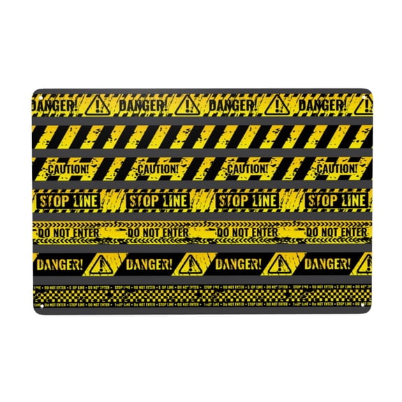 Danger Caution Warning Police Stripe Metal Tin Sign Home Coffee Room Kitchen Garden Wall Office Decor 8X12Inch