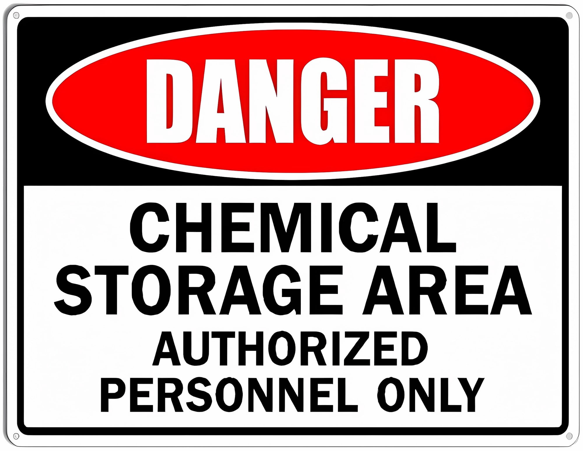 Restricted Lab Sign Danger Chemical Area Authorized Personnel Sign - 8