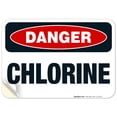 thumbnail image 1 of Danger Chlorine Sign, OSHA Danger Sign,, 1 of 8