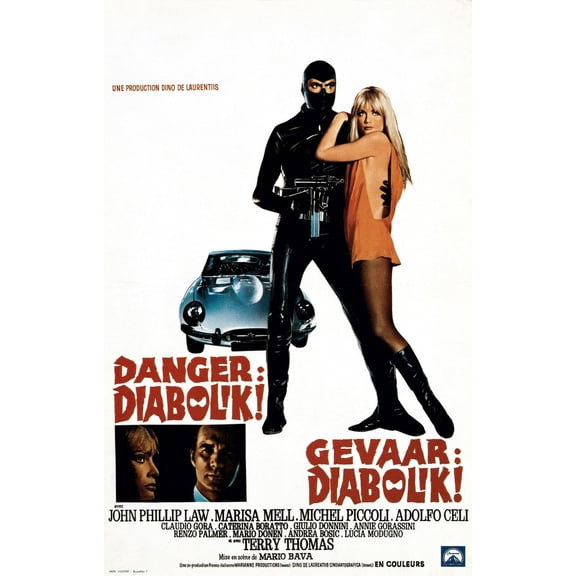 Danger: Diabolik! (Aka Diabolik) John Phillip Law Marisa Mell 1968 Movie Poster Masterprint (11 x 17)
