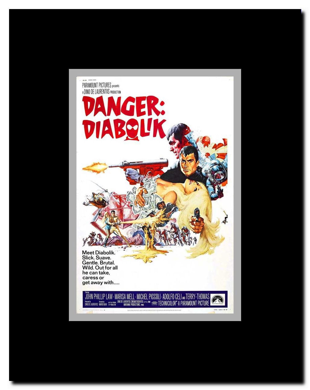Danger: Diabolik Framed Movie Poster