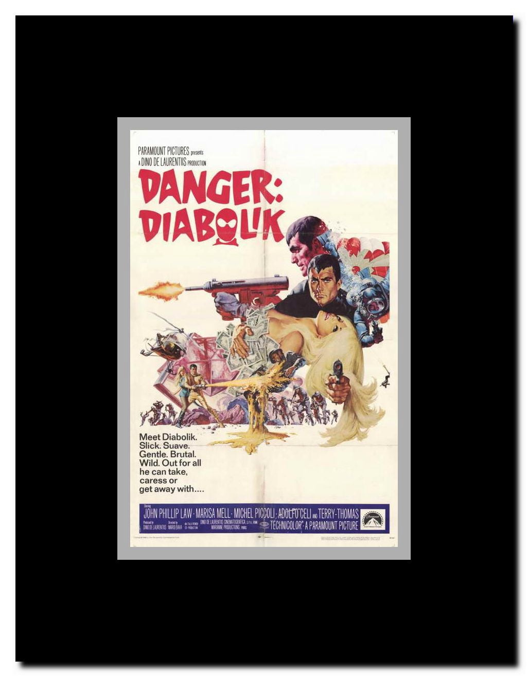 Danger: Diabolik Framed Movie Poster