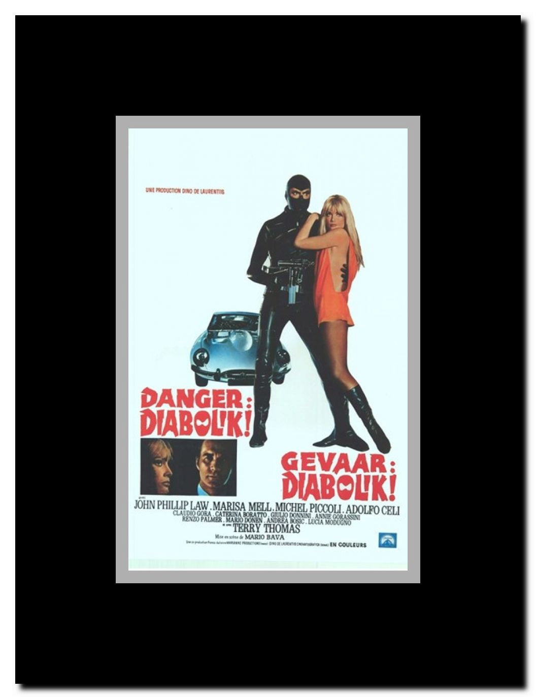 Danger: Diabolik Framed Movie Poster