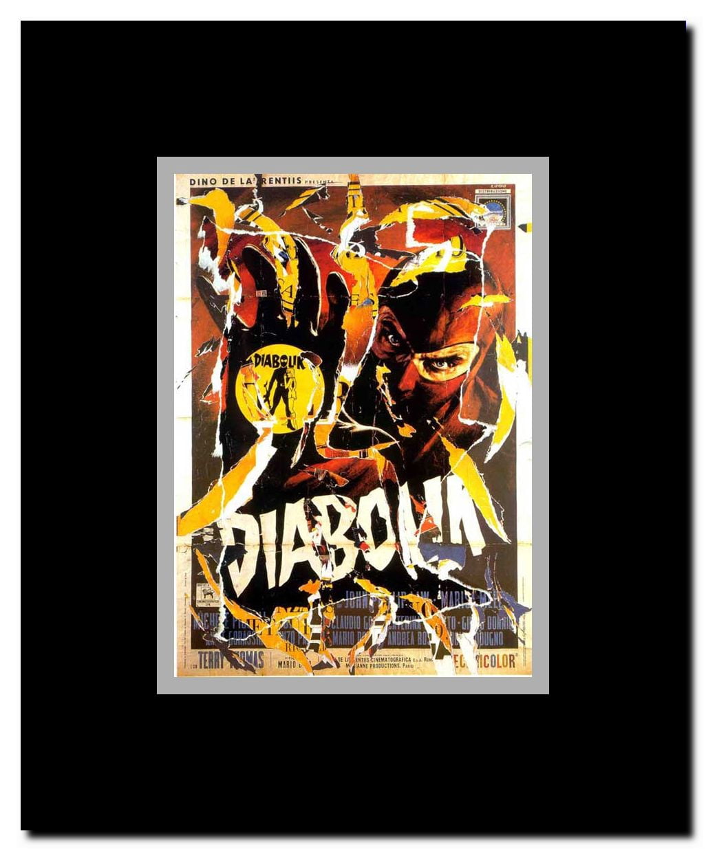 Danger: Diabolik Framed Movie Poster