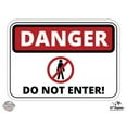 thumbnail image 1 of Danger Do Not Enter - 12" Vinyl Sticker Waterproof Decal, 1 of 1