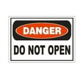 thumbnail image 1 of Danger Do Not Open Metal Aluminum Sign Safety Sign Decal Label Size: 16 x 12 Inch, 1 of 5