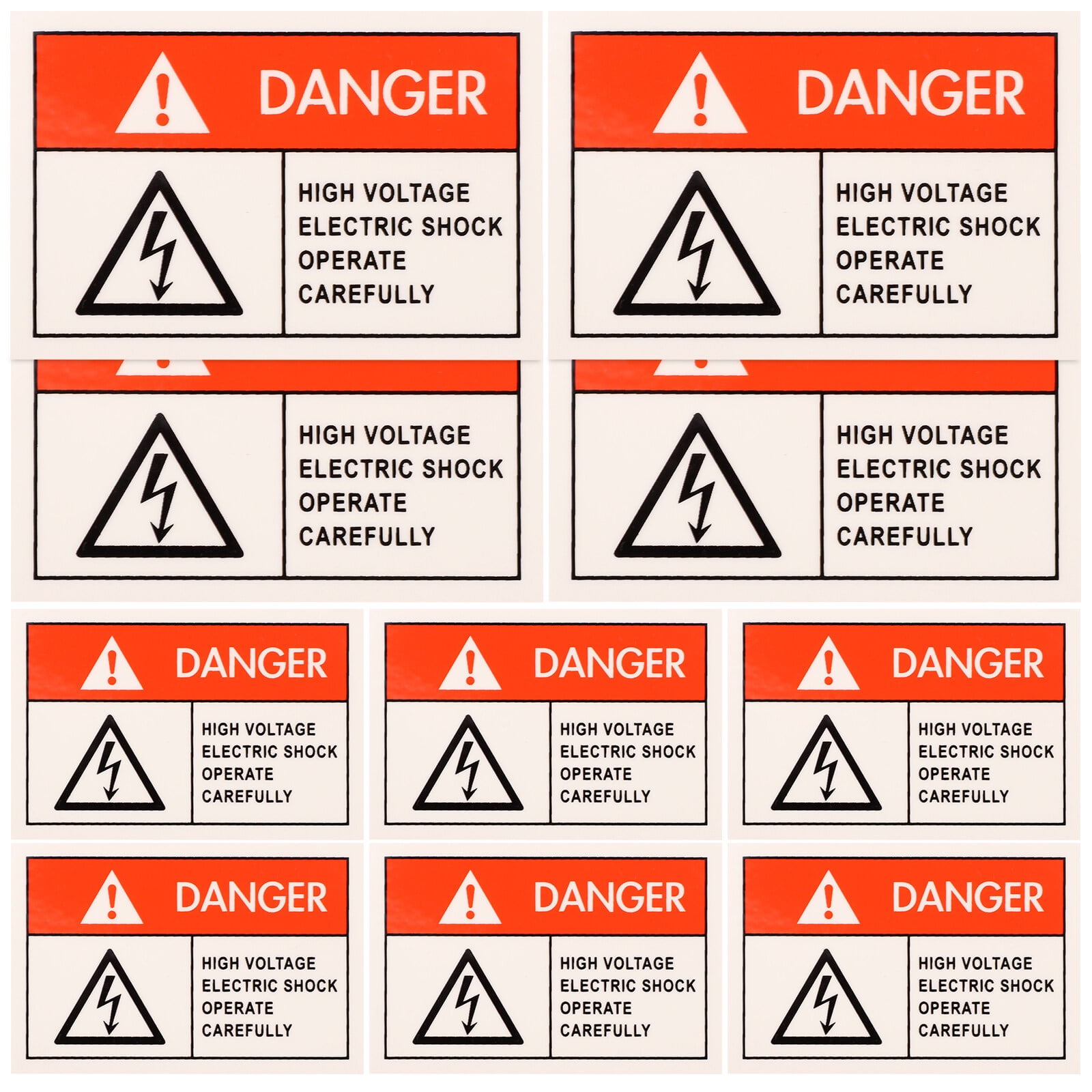 Danger Electrical Panel Stickers Street Signs Emblems Safety Adhesive