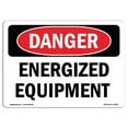 thumbnail image 1 of Danger Energized Equipment OSHA Plastic Sign, 1 of 1