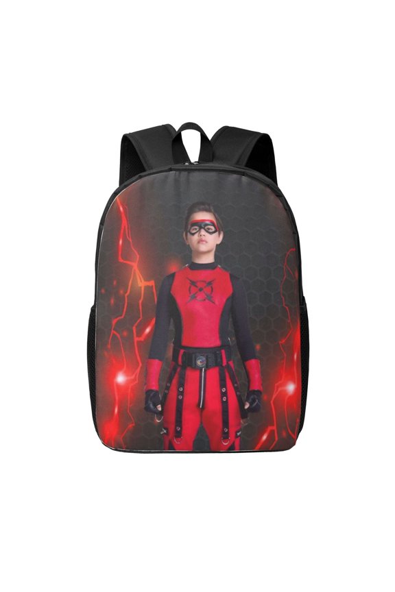 Danger Force Backpacks Cute Cartoon Lightweight School Laptop Bag 17 Inch Printed Durable Bookbag Rucksack for Travel Hiking Work