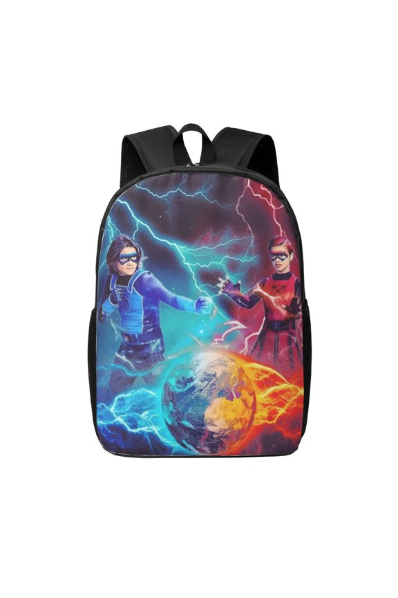 Danger Force Backpacks Cute Cartoon Lightweight School Laptop Bag 17 Inch Printed Durable Bookbag Rucksack for Travel Hiking Work
