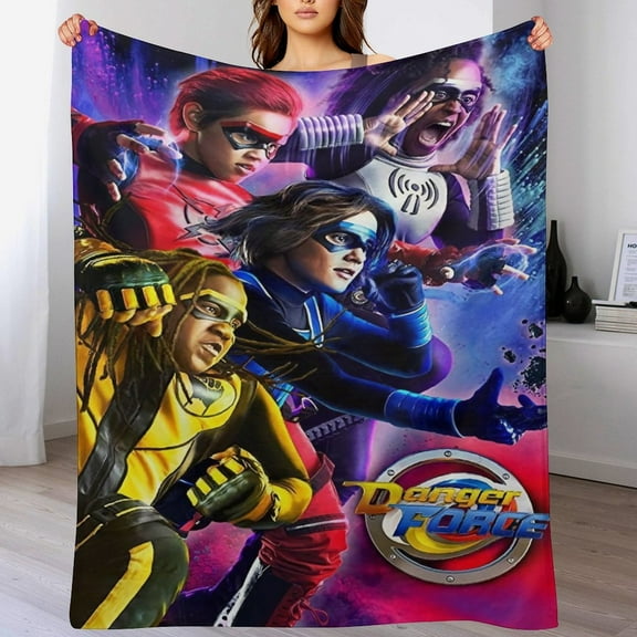 Danger Force Blanket Super Soft Cozy Warm Plush Throw Blanket for Boys Girls Kids, Lightweight Fuzzy Flannel Blankets for Couch Sofa Bed Travel Camping Gifts 40"x30"