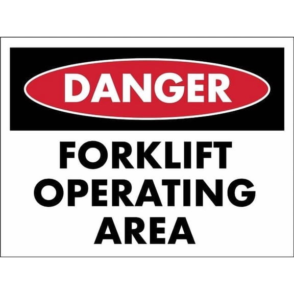 Danger Forklift Operating Area Sign Home Bar Pub Kitchen Restaurant Wall Deocr Plaque Signs 12X8Inch