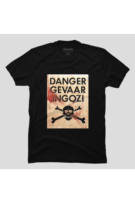 Danger Funny Warning Sign Minimalist Graphic T-shirt - Best Gift M2983035, Up to Size 5XL
