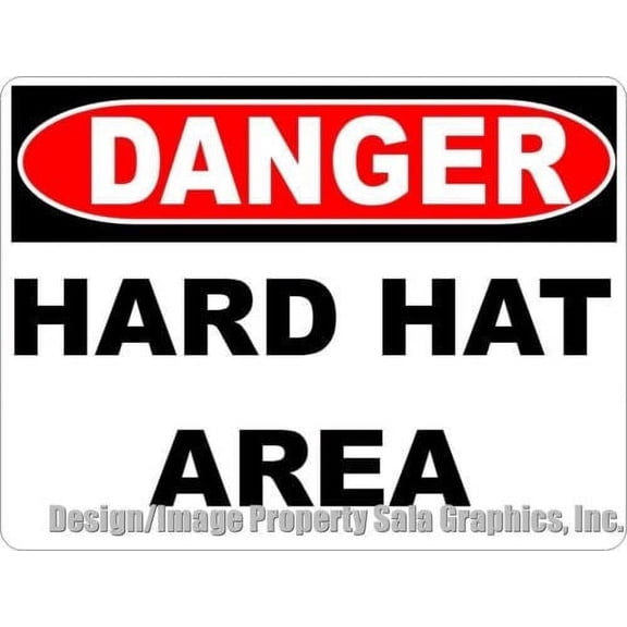 Danger Hard Hat Area Sign