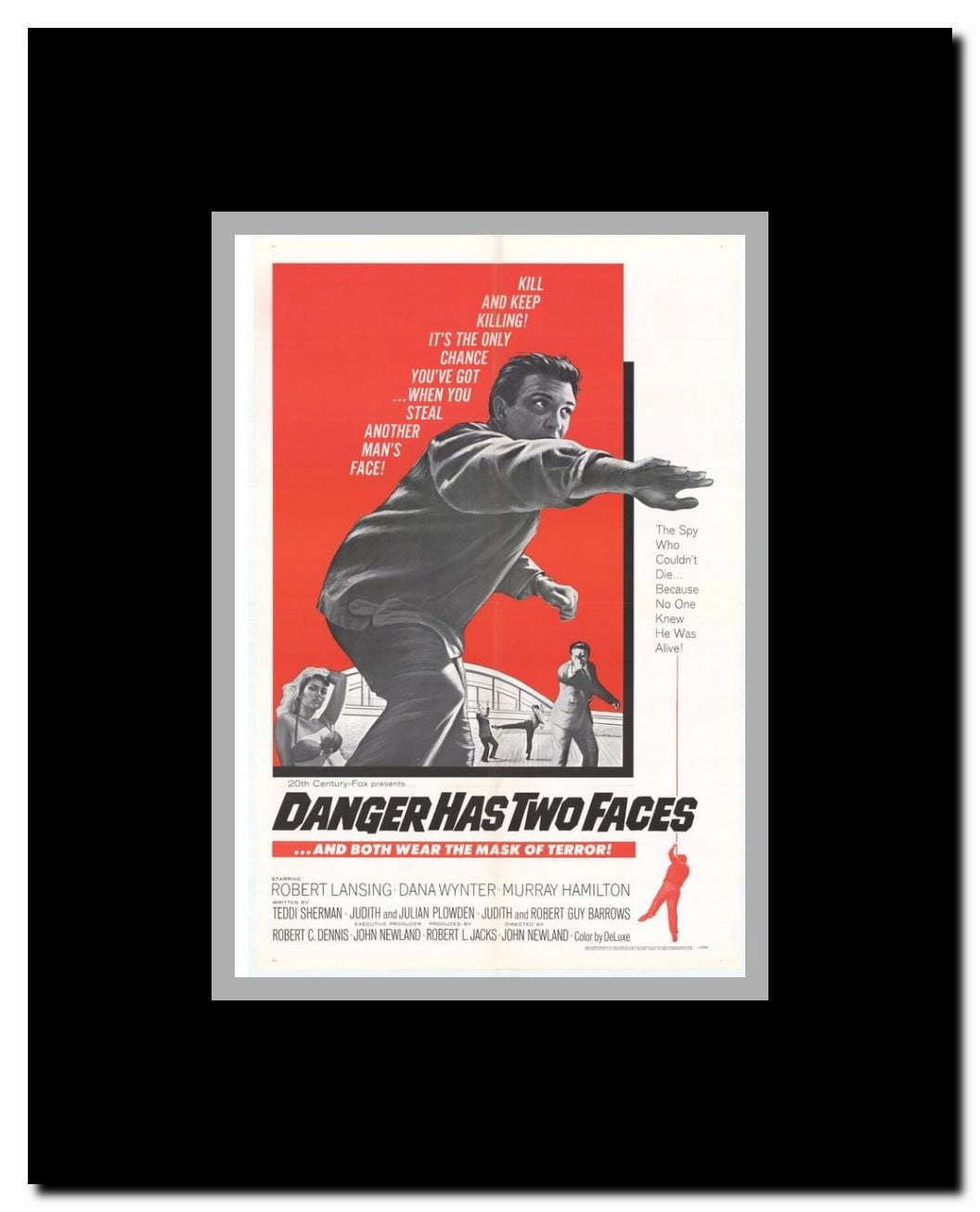 Danger Has Two Faces Framed Movie Poster