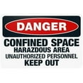 thumbnail image 1 of Danger Hazardous Area Unauthorized Personnel Keep Out Warning Sign, Do Not Enter Security Metal Signs for Home Busines Road Yard Garage Street Wall Caution Decor 12 x 8 Inch, 1 of 4