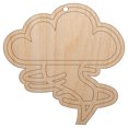 thumbnail image 1 of Danger Hurricane Tornado Weather Day Planner Wood Holiday Christmas Tree Ornament Unfinished DIY Pre-Drilled Craft, 1 of 7