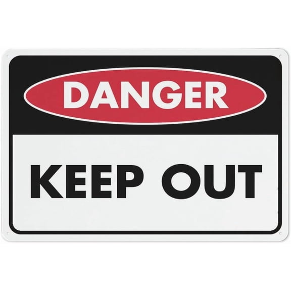 Danger Keep Out Sign Outdoor Signs Aluminum 8"x12"ch Uv Ink Printed For House And Business