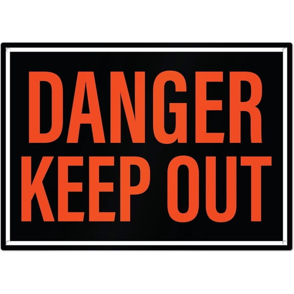 Danger Keep Out Sign | Private Property No Trespassing Keep Out Sign, 10x14 Inch Rust-free Aluminum