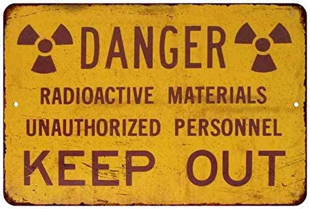 Danger Keep Out Vintage Retro Reproduction Gift 8 x 12 High Gloss Metal ...