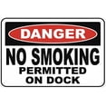thumbnail image 1 of Danger No Smoking Permitted Sign - 8"x12" Vintage Metal Warning Wall Decor for Home Farm Bar Coffee Shop Club, 1 of 6