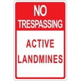 thumbnail image 1 of Danger No Trespassing Tin Sign - 8"x12" Street Outdoor Warning Sign, Industrial Style, Property Security Alert, Outdoor Signage, 1 of 6