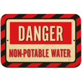 thumbnail image 1 of Danger Non - Potable Water Sign, 1 of 1