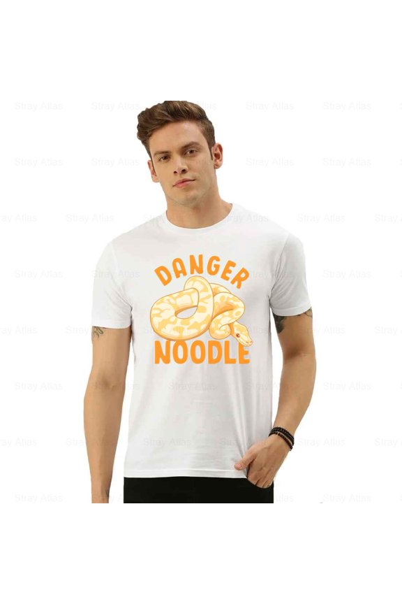 Danger Noodle Funny Snake Meme Ball Python Reptile Humor Unisex T-Shirt up to 5XL
