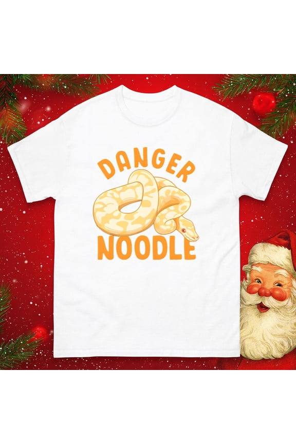 Danger Noodle Funny Snake Meme Python Fan Graphic Unisex T-Shirt, up to size 5XL