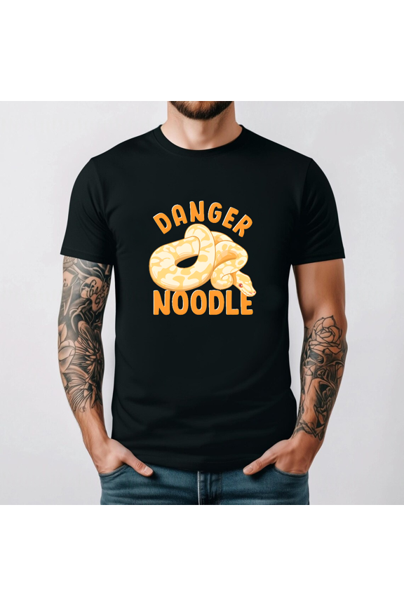 Danger Noodle Funny Snake Snek Meme Ball Python Top Unisex T-Shirt, S-3XL