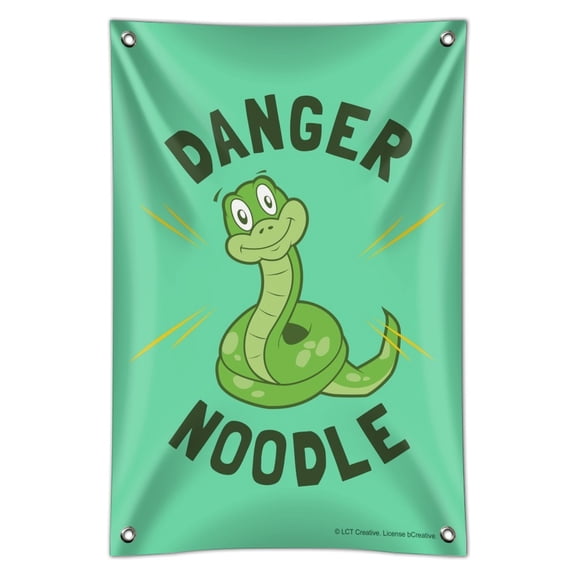 Danger Noodle Snake Funny Humor Home Business Office Sign