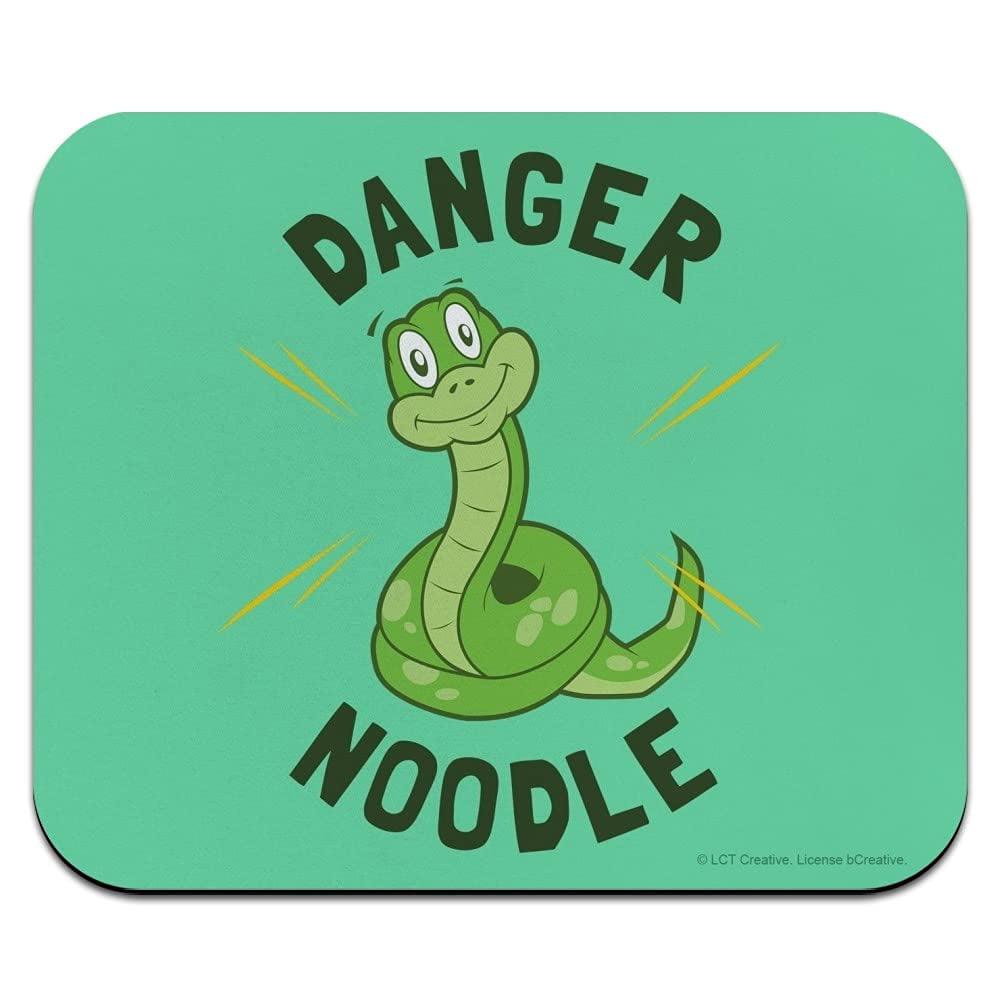 Danger Noodle Snake Funny Humor Low Profile Thin Mouse Pad Mousepad ...