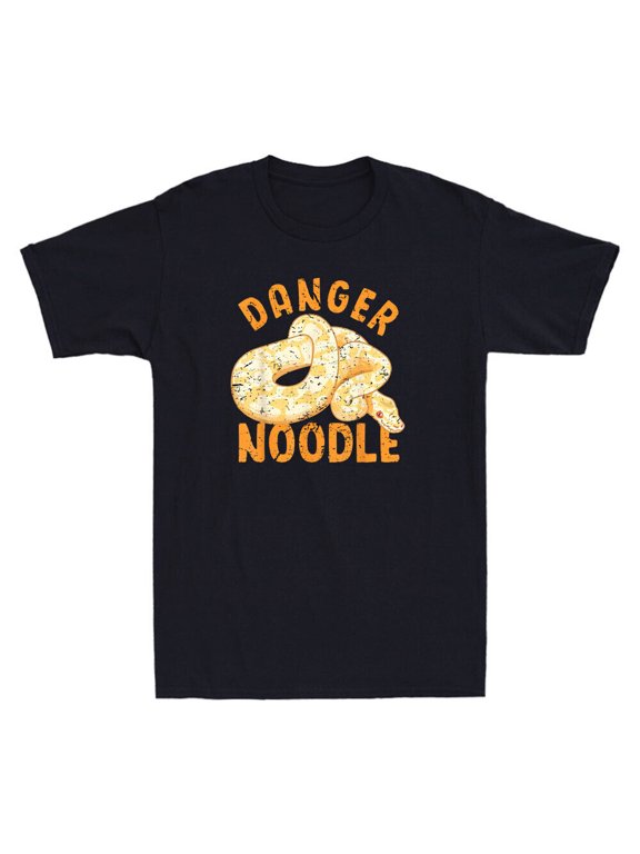 Danger Noodle Snake Funny Snakes Meme Snek Ball Python Vintage Men's T-Shirt Tee