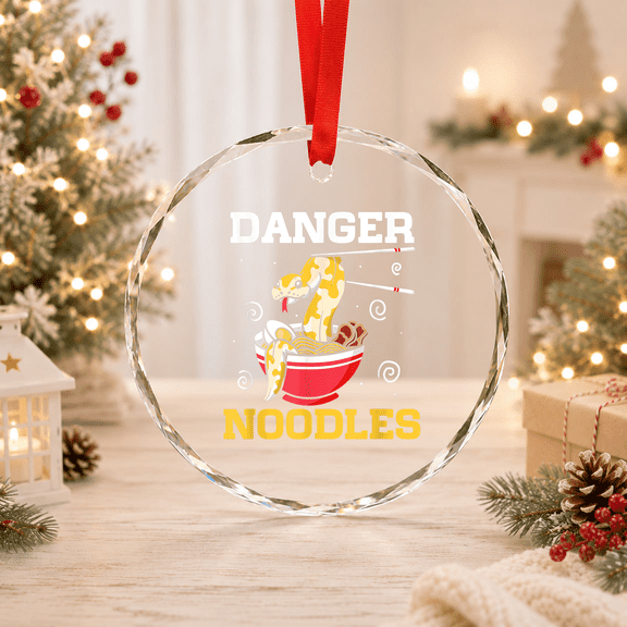 Danger Noodles Snake Owner Ball Python Reptile Snakes Classic Edition Glass Ornament