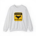 thumbnail image 1 of Danger Not for the Weak Unisex Heavy Blend Crewneck Sweatshirt, 1 of 4